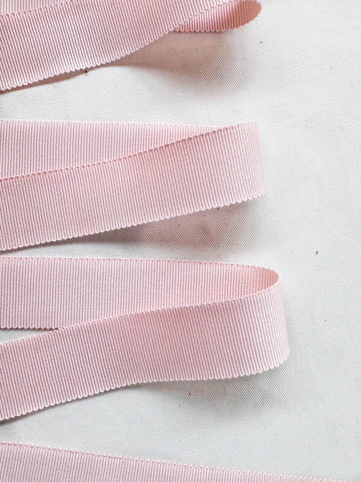 Peach Petersham Grosgrain Rayon Made In Japan 25mm - L'Etoffe Fabrics LLC