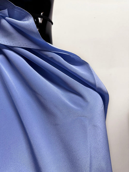 Periwinkle Silk Crepe De Chine - L'Etoffe Fabrics LLC