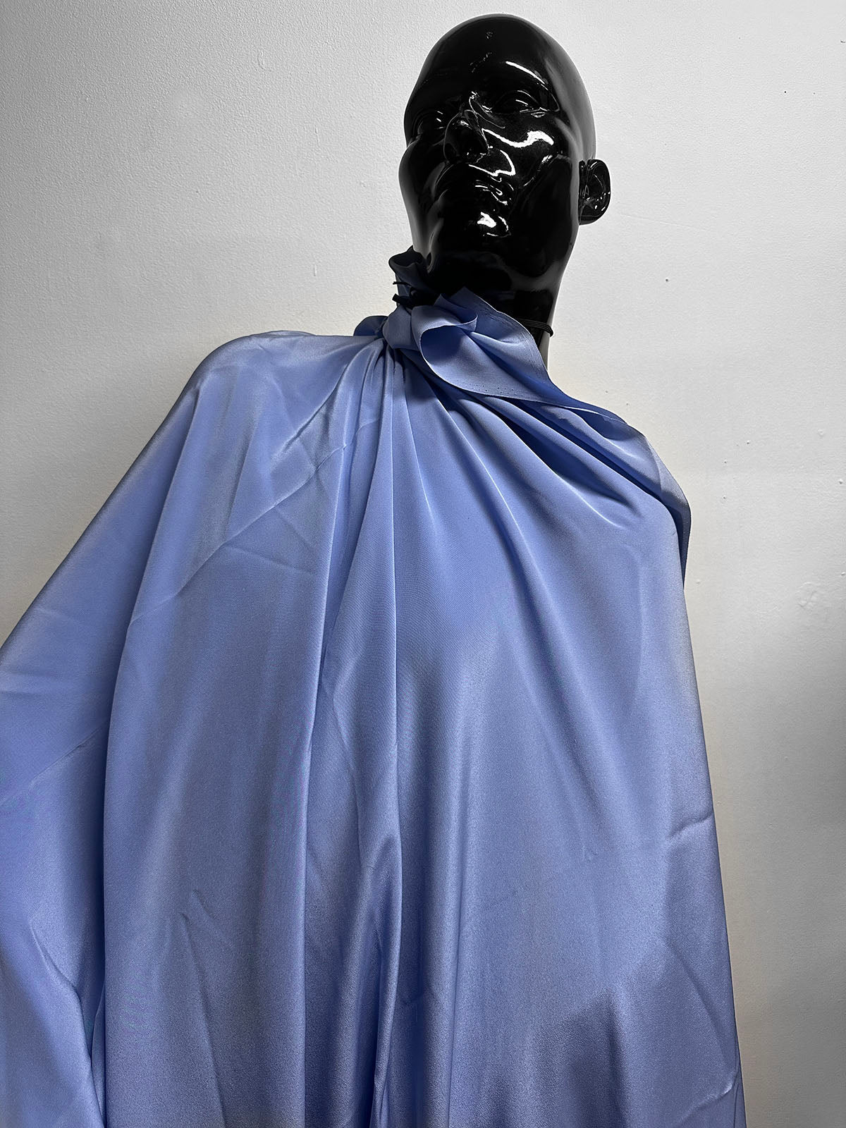 Periwinkle Silk Crepe De Chine - L'Etoffe Fabrics LLC