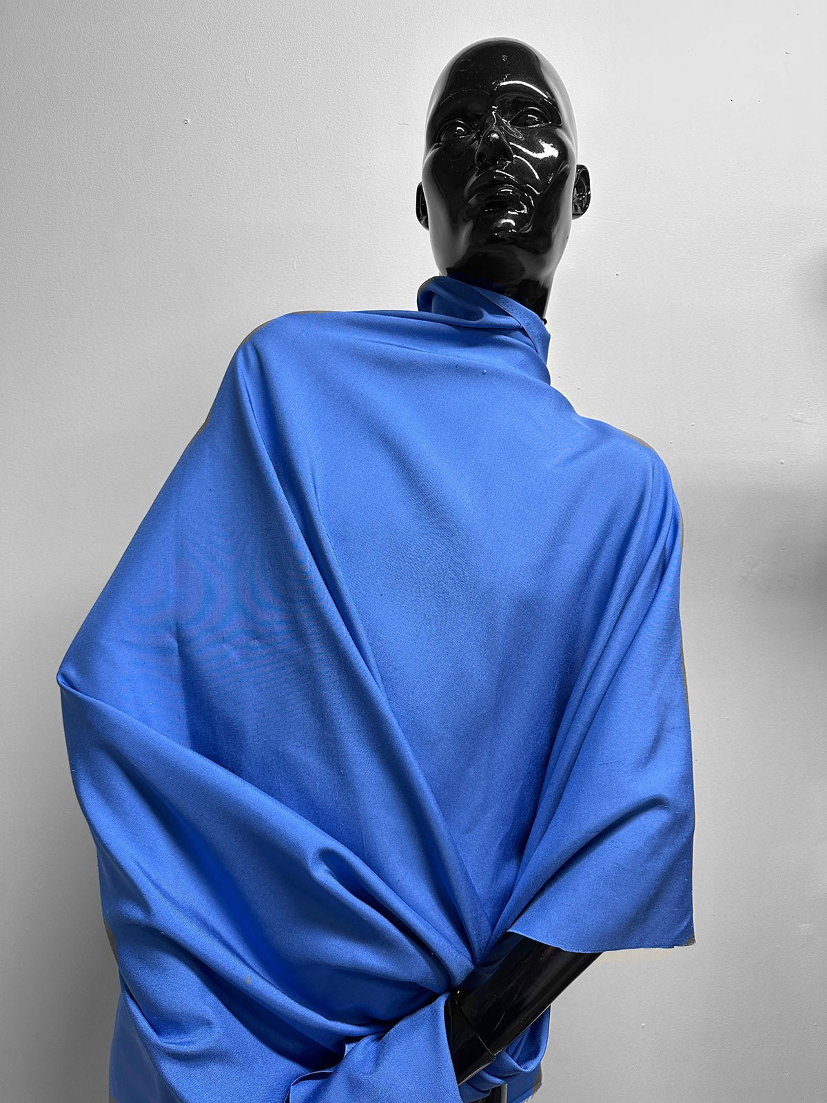 Perwinkle Silk Linen Weave Remnant - L'Etoffe Fabrics LLC