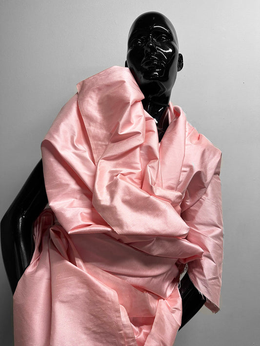 Pink Silk Dupioni - L'Etoffe Fabrics LLC