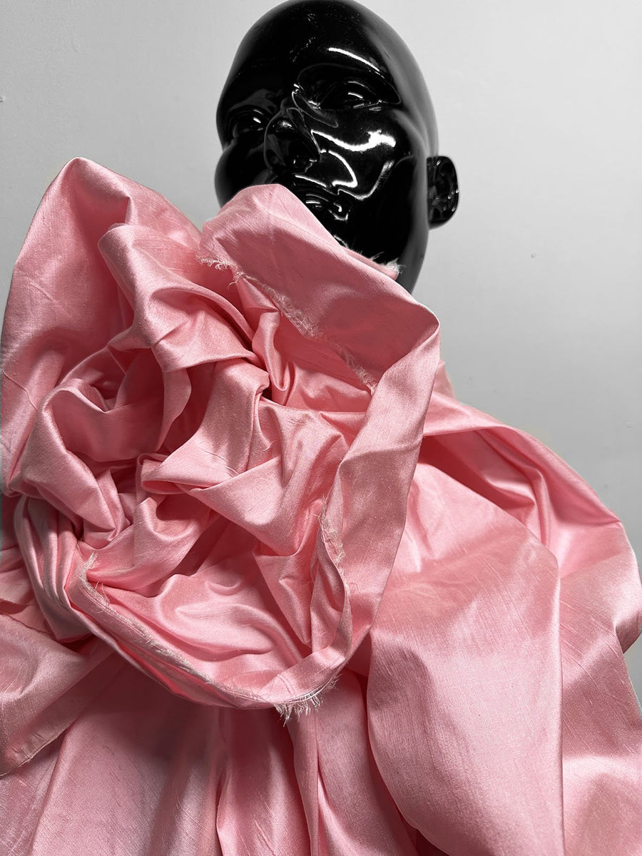 Pink Silk Dupioni - L'Etoffe Fabrics LLC