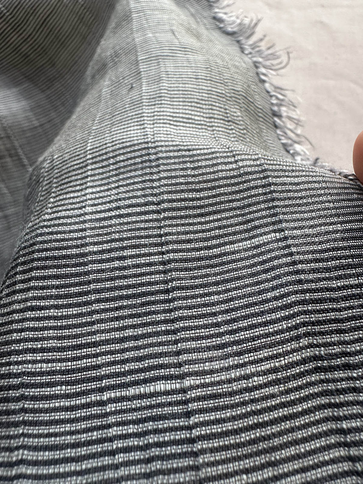 Pinstriped Crinkled Voilganza - L'Etoffe Fabrics LLC