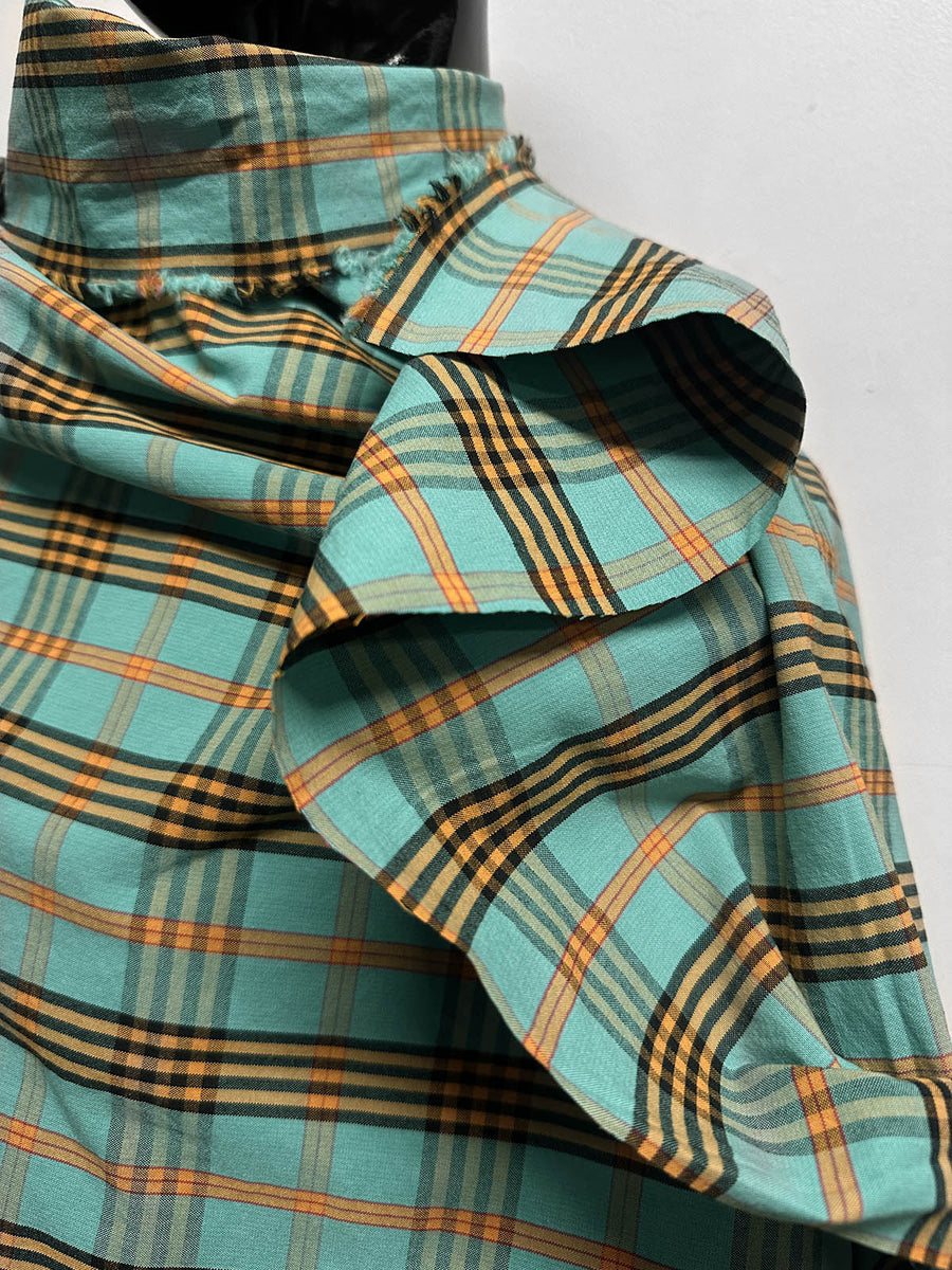 Plaid Summer Trench Double Faced - L'Etoffe Fabrics LLC