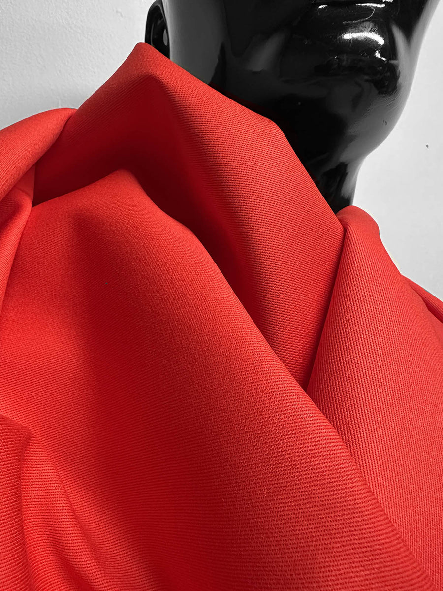 Poppy Red Red Twill Chino Weight - L'Etoffe Fabrics LLC