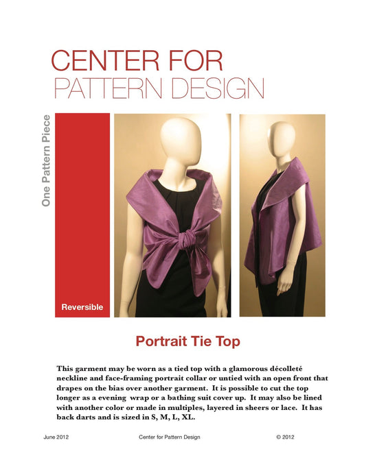 Portrait Tie Top Pattern - L'Etoffe Fabrics LLC