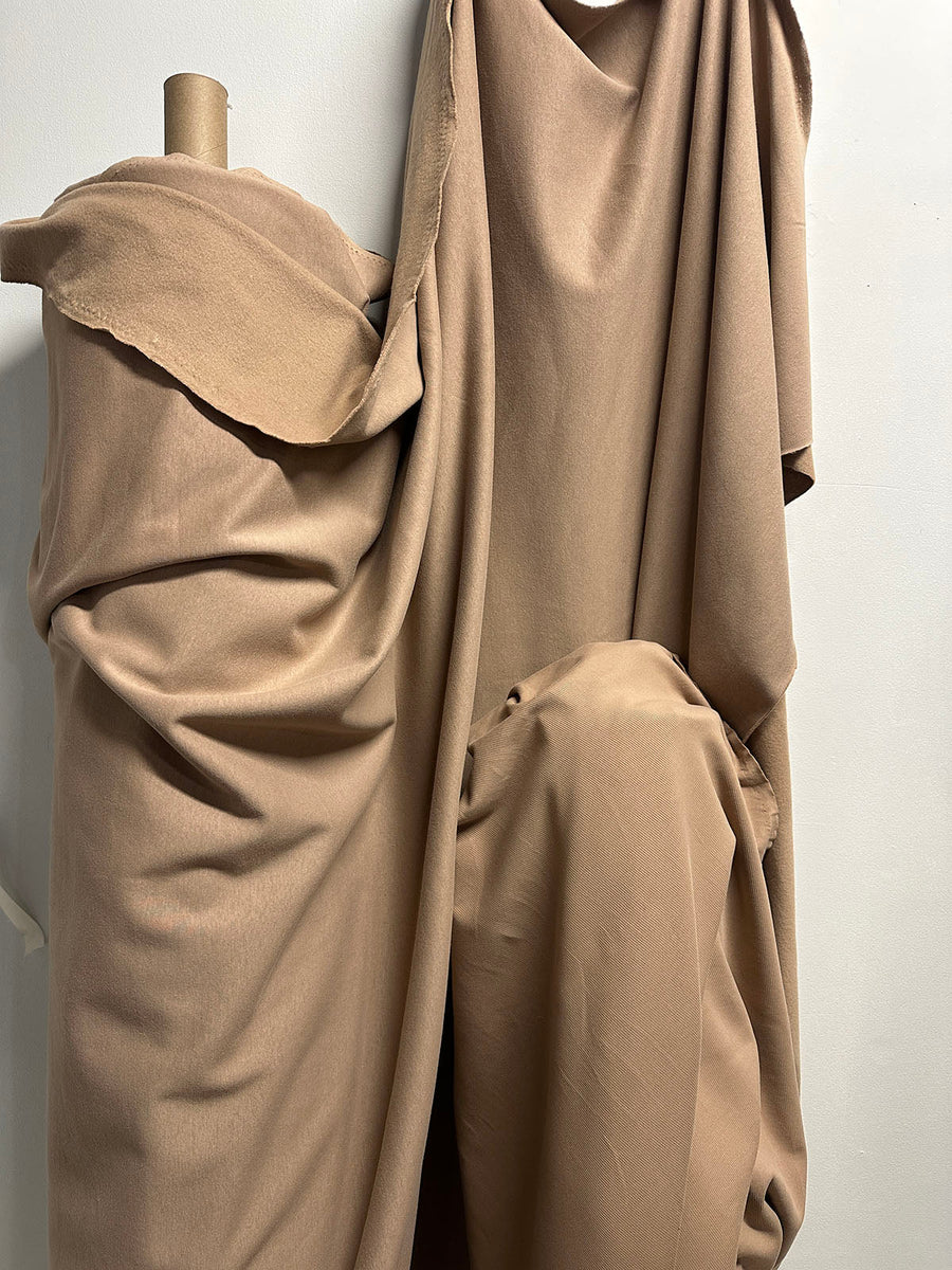 Precuts Camel Soft Sweatshirt Fleece and Matching Ribbed Jersey - L'Etoffe Fabrics LLC