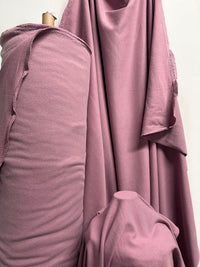 Precuts Mauve Sweatshirt Fleece and Matching Ribbing - L'Etoffe Fabrics LLC