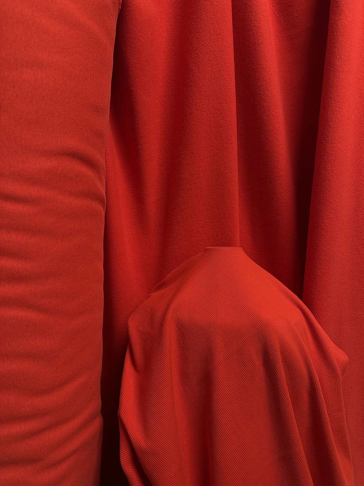 Precuts Red Sweatshirt Fleece and Matching Ribbed Jersey - L'Etoffe Fabrics LLC