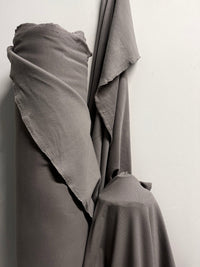 Precuts Stone Grey Sweatshirt Fleece and Ribbed Jersey - L'Etoffe Fabrics LLC