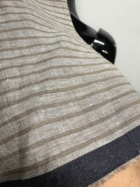 Premium Classic Relaxed Linen Striped Shirting - L'Etoffe Fabrics LLC