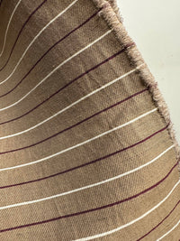 Premium Sculptural Linen Pinstripe Shirting - L'Etoffe Fabrics LLC