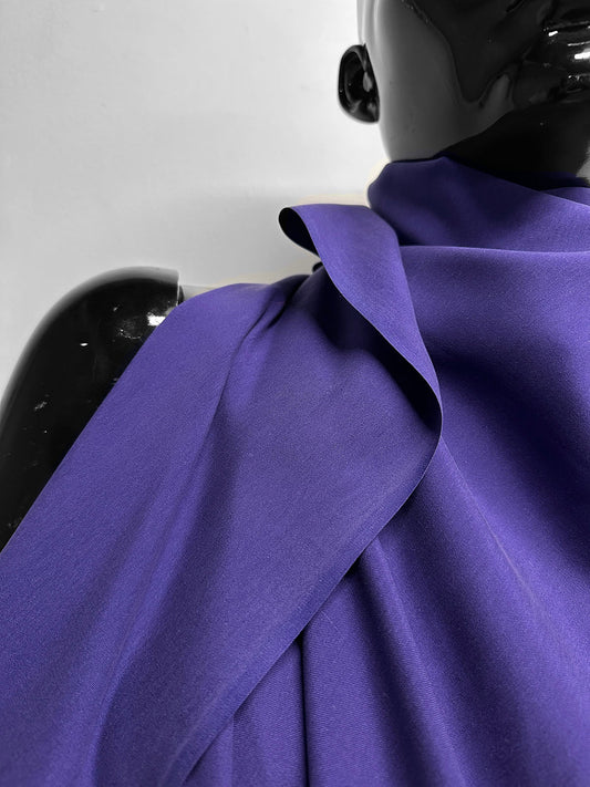 Purple Sandwashed Silk Broadcloth - L'Etoffe Fabrics LLC