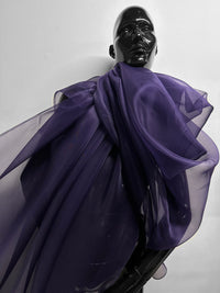 Purple Silk Organza - L'Etoffe Fabrics LLC