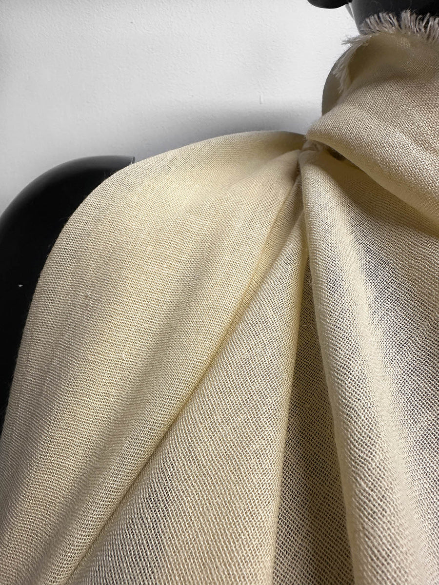 Ramie Gauze Shirting Butter - L'Etoffe Fabrics LLC
