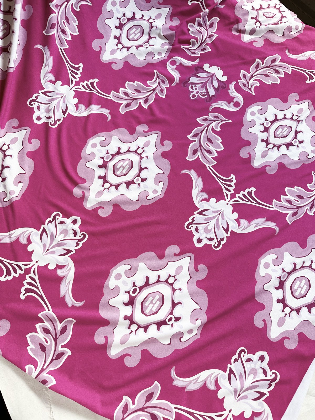 Ratti Print Pink ITY Jersey - L'Etoffe Fabrics LLC