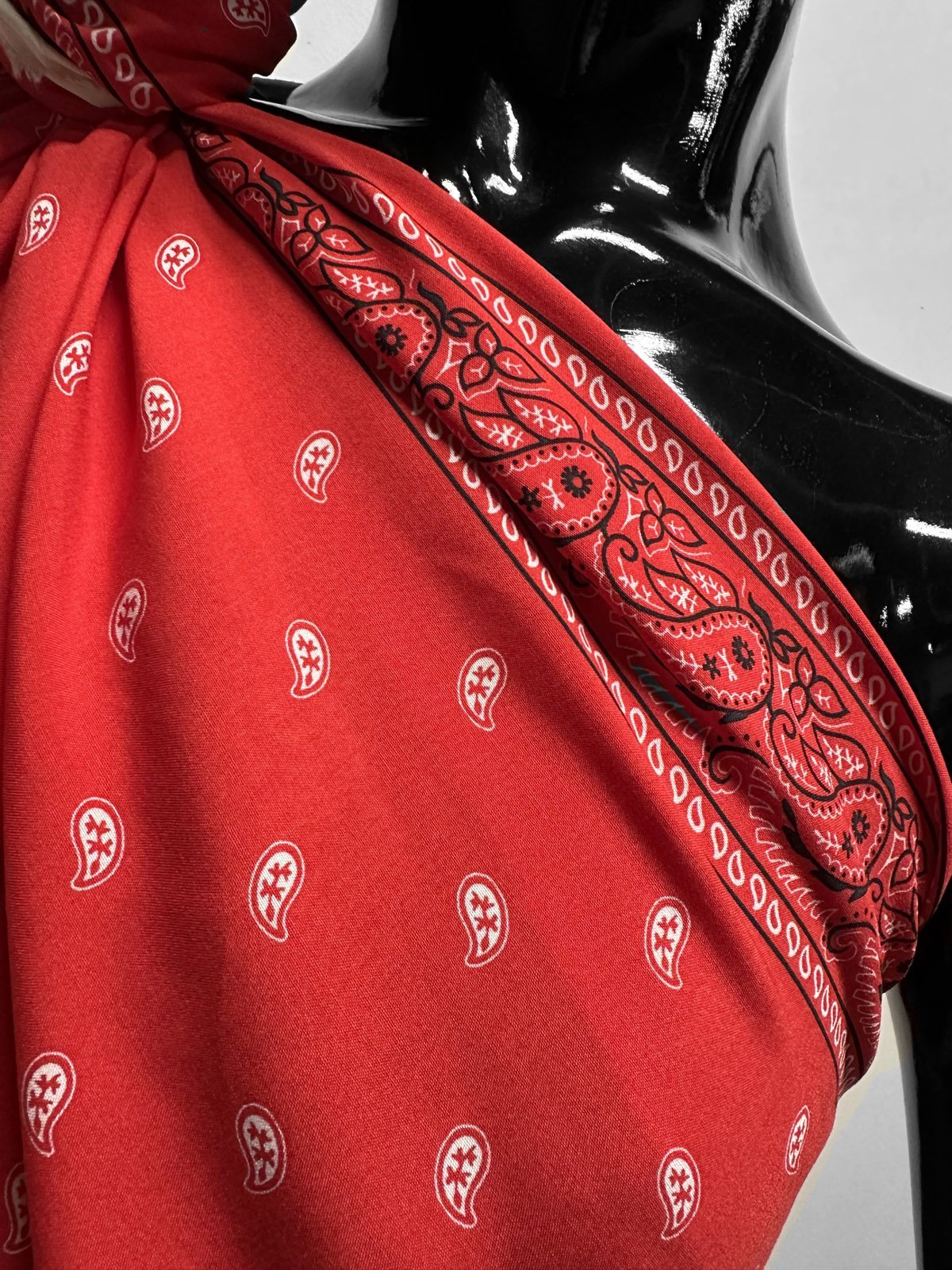 Ratti Red Bandana Challis - L'Etoffe Fabrics LLC