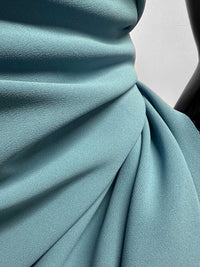Restock Italian Double Viscose Crepe Vintage Sage - L'Etoffe Fabrics LLC
