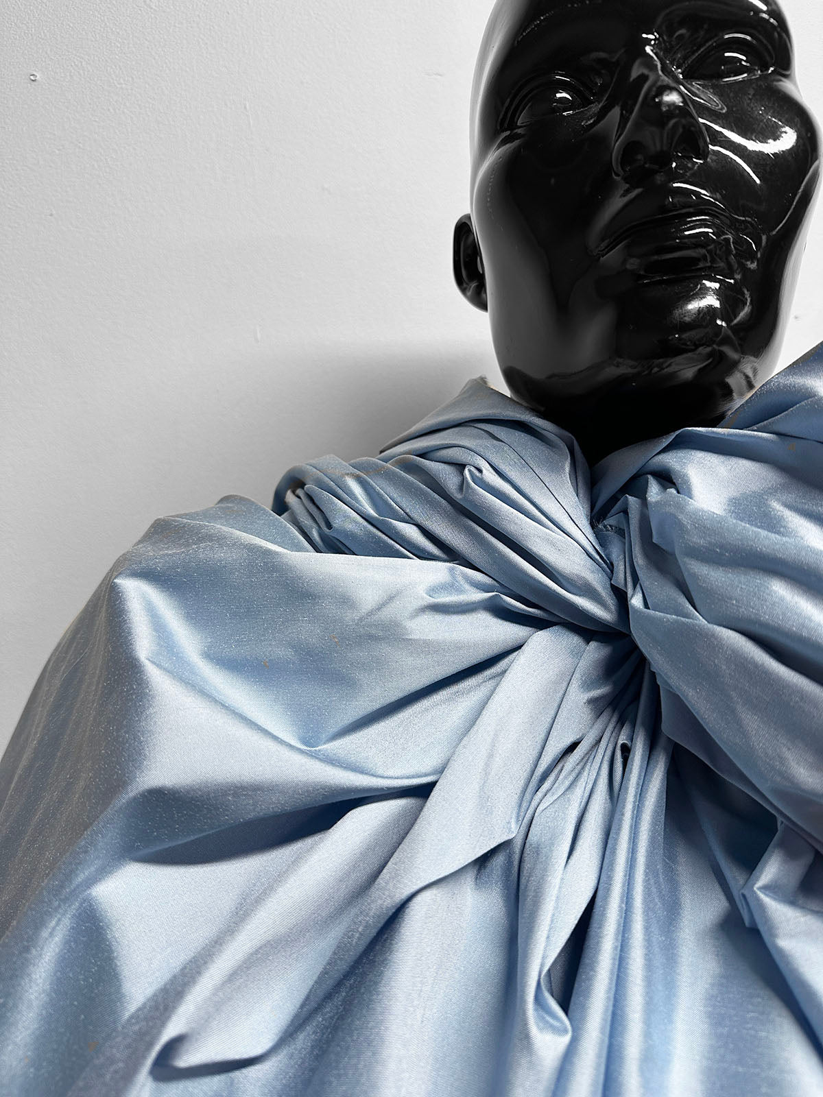 Robin's Egg Blue Silk Dupioni - L'Etoffe Fabrics LLC