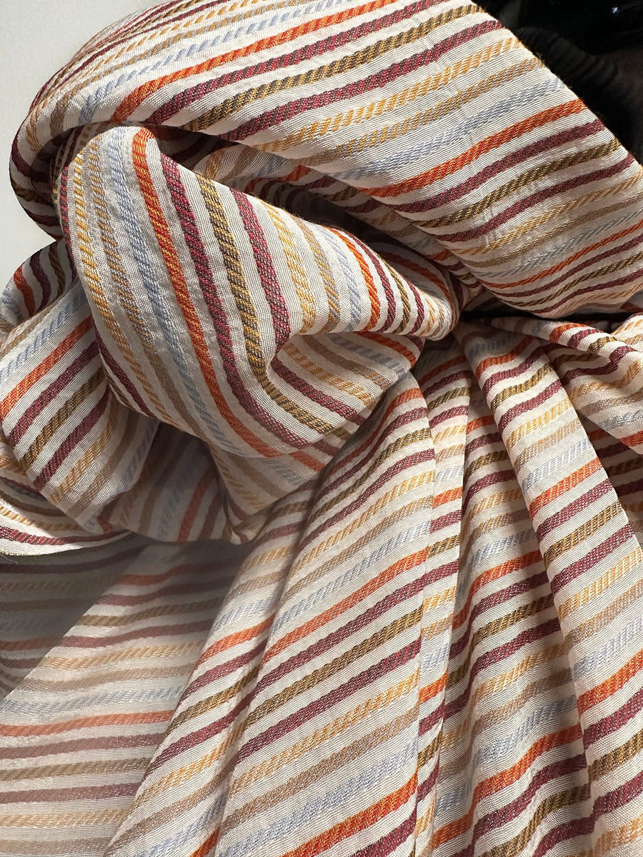 Rope Stripe Jacquard Cotton Voile - L'Etoffe Fabrics LLC