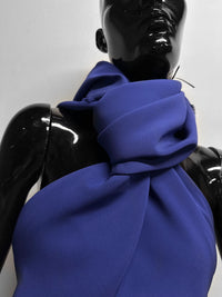 Royal Blue Silk Crepe - L'Etoffe Fabrics LLC