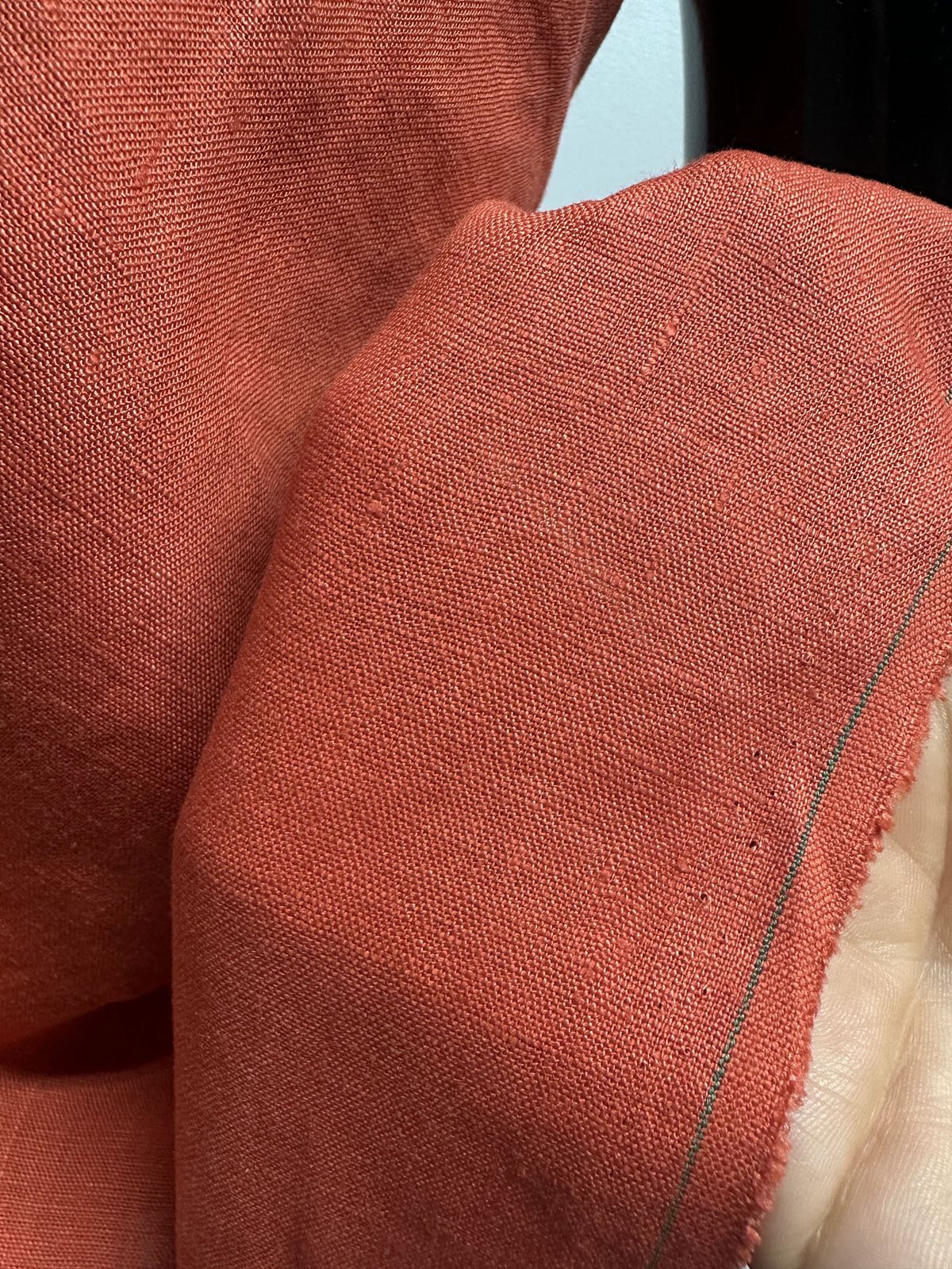 Rust Linen Surplus - L'Etoffe Fabrics LLC