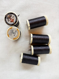 Sajou Dark Grey Perlé Silk Button Hole Thread - L'Etoffe Fabrics LLC