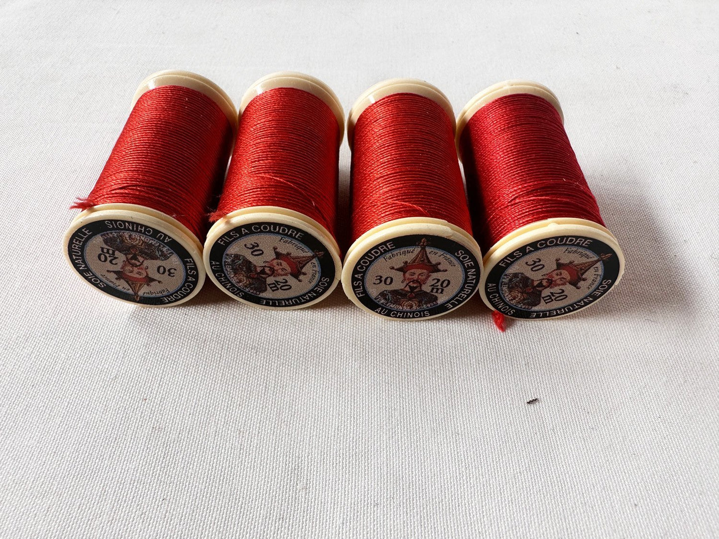 Sajou Red Perlé Silk Button Hole Thread - L'Etoffe Fabrics LLC