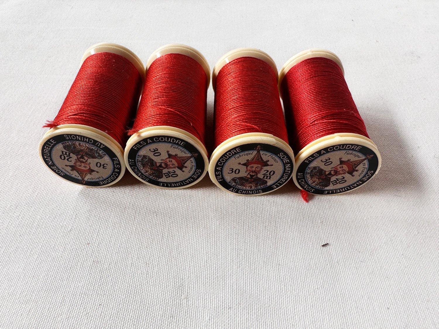 Sajou Red Perlé Silk Button Hole Thread - L'Etoffe Fabrics LLC