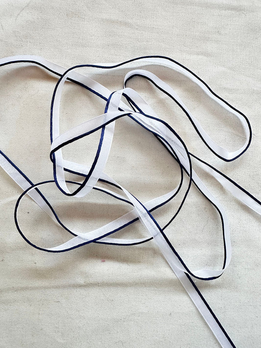 Satin Piping for White Shirts - L'Etoffe Fabrics LLC