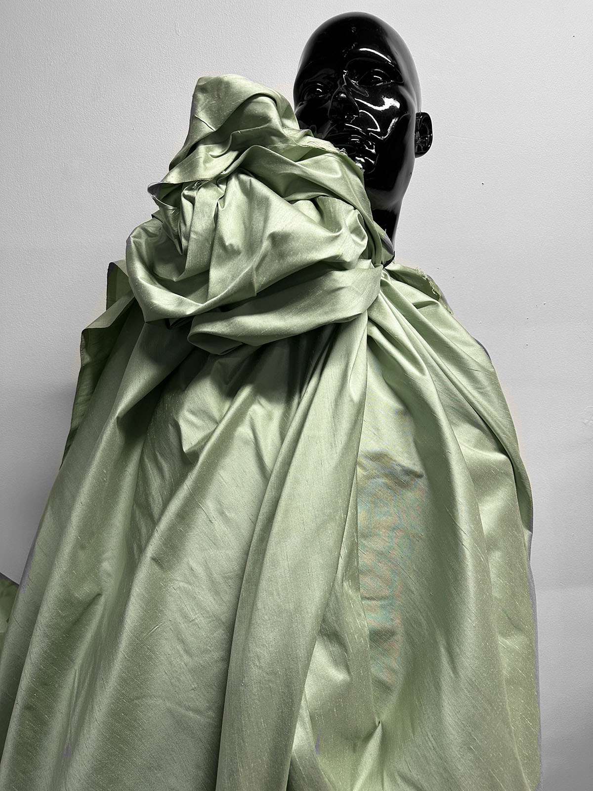 Seafoam Silk Dupioni - L'Etoffe Fabrics LLC