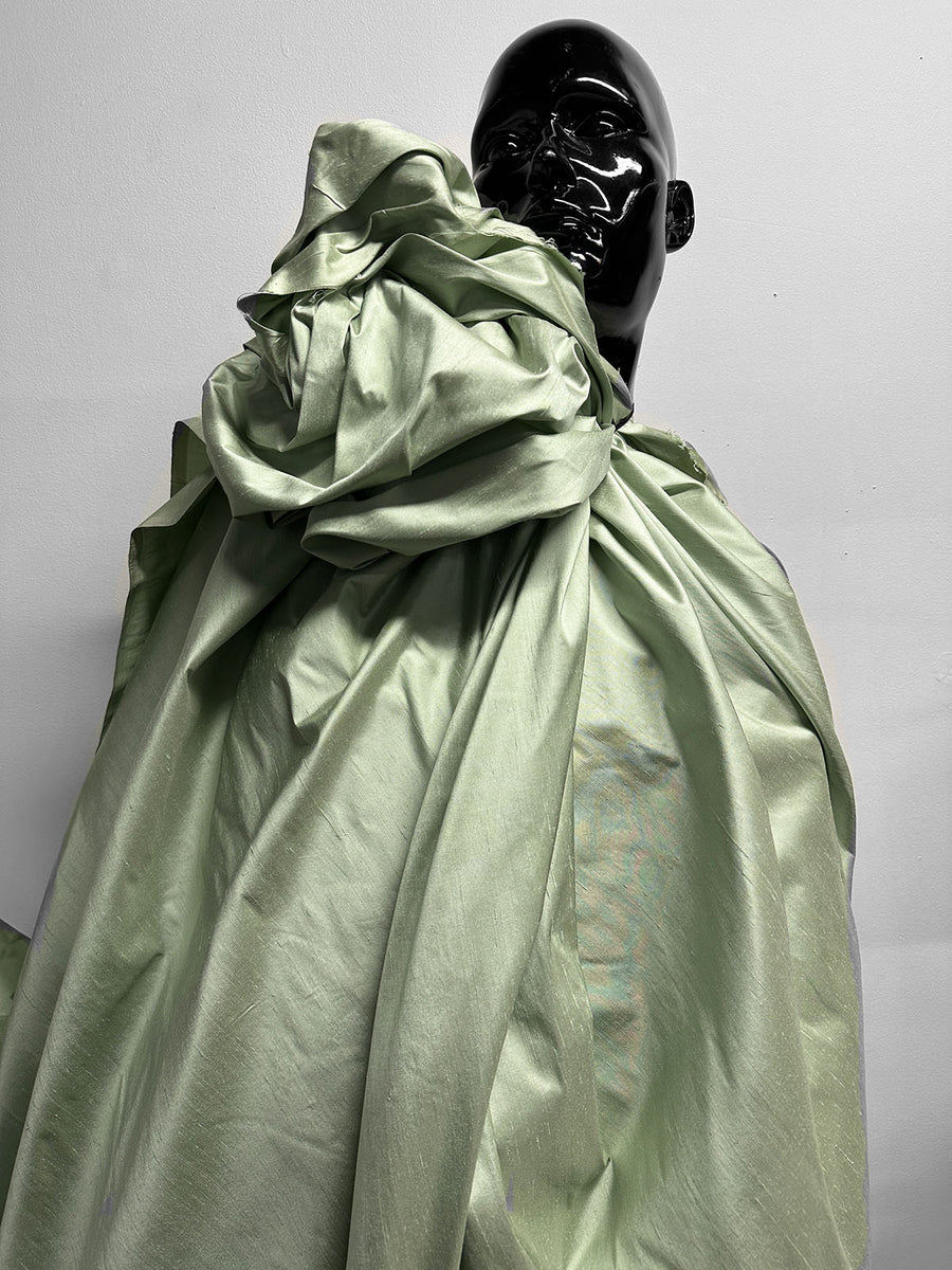 Seafoam Silk Dupioni - L'Etoffe Fabrics LLC