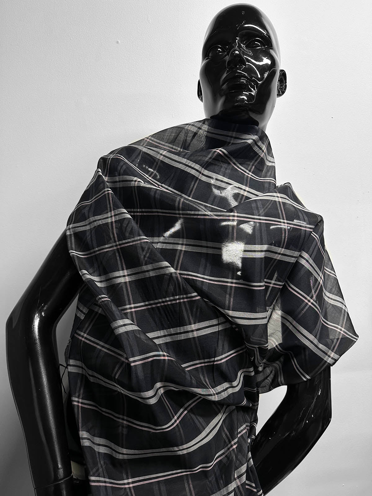 Silk Cotton Organdy Plaid - L'Etoffe Fabrics LLC