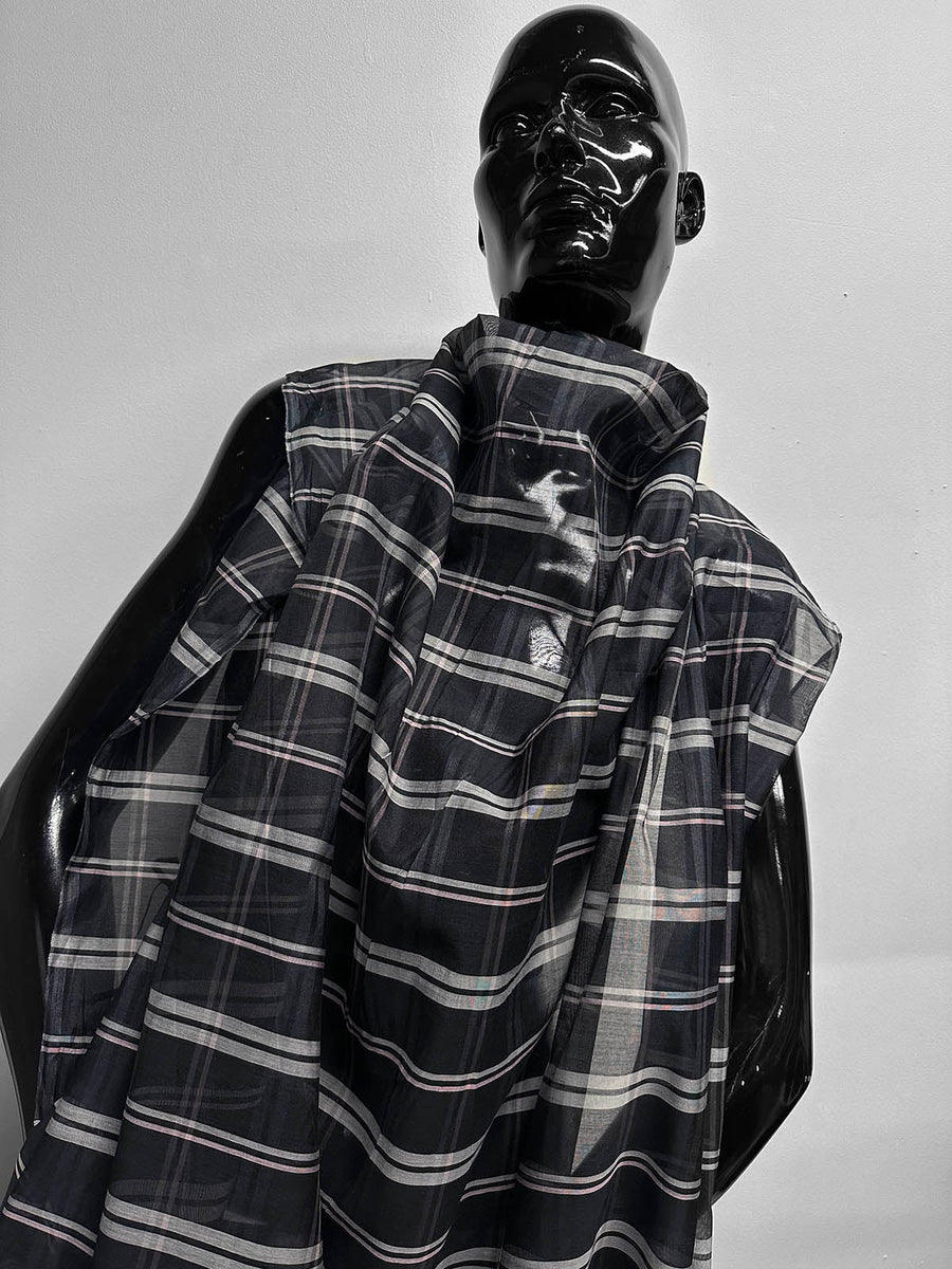 Silk Cotton Organdy Plaid - L'Etoffe Fabrics LLC