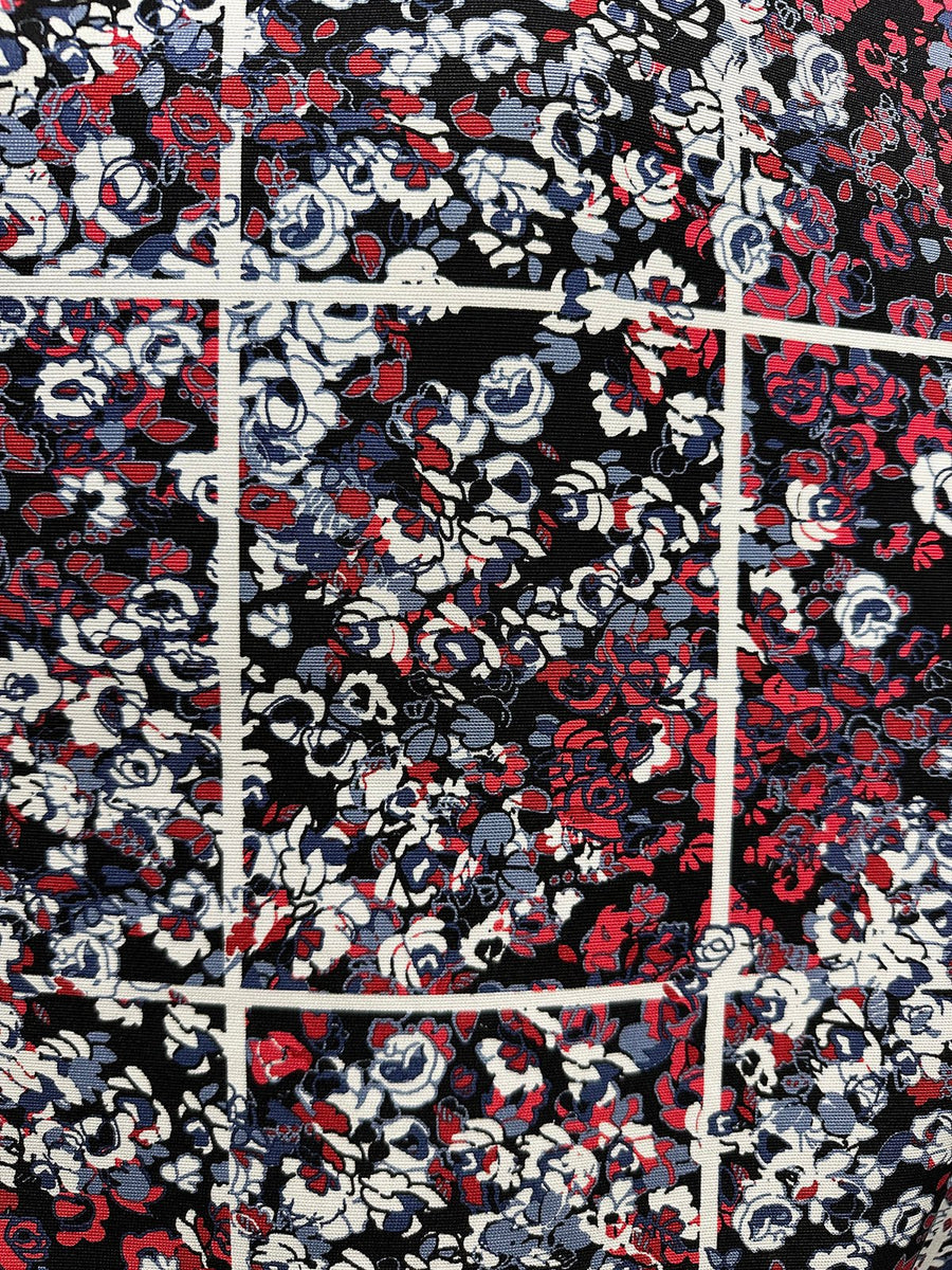 Silk Cotton Windowpane Faille - L'Etoffe Fabrics LLC