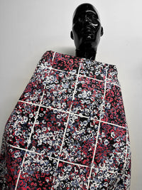 Silk Cotton Windowpane Faille - L'Etoffe Fabrics LLC