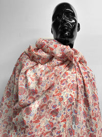 Silk Crepe Eastern Inspired Boho Floral - L'Etoffe Fabrics LLC