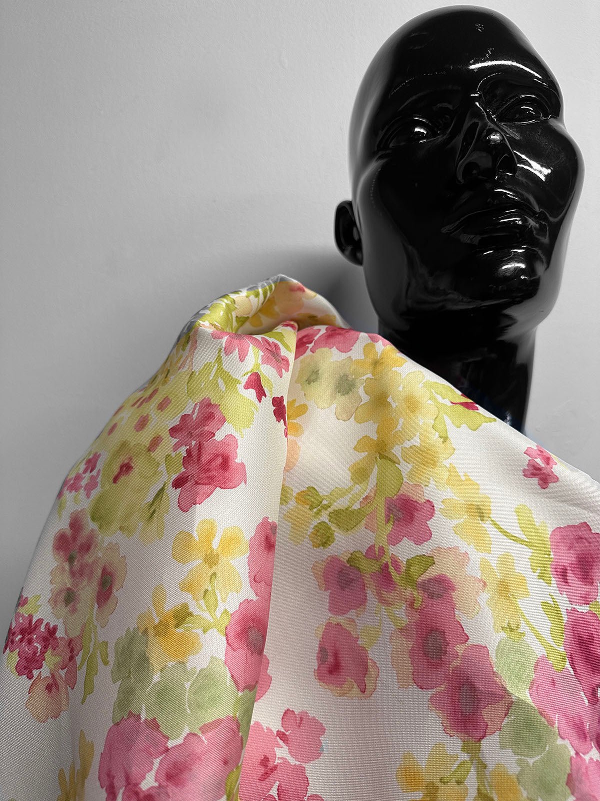 Silk Gazar Watercolor Floral Garden Party - L'Etoffe Fabrics LLC