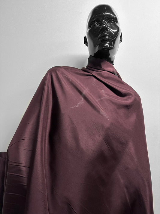 Silk Habotai Cabernet - L'Etoffe Fabrics LLC