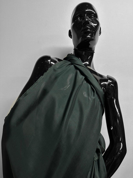 Silk Habotai Hunter Green - L'Etoffe Fabrics LLC