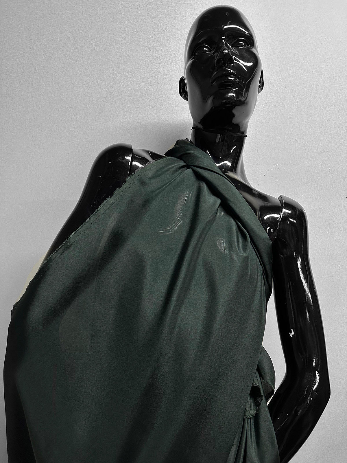 Silk Habotai Hunter Green - L'Etoffe Fabrics LLC