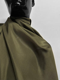 Silk Habotai Olive - L'Etoffe Fabrics LLC