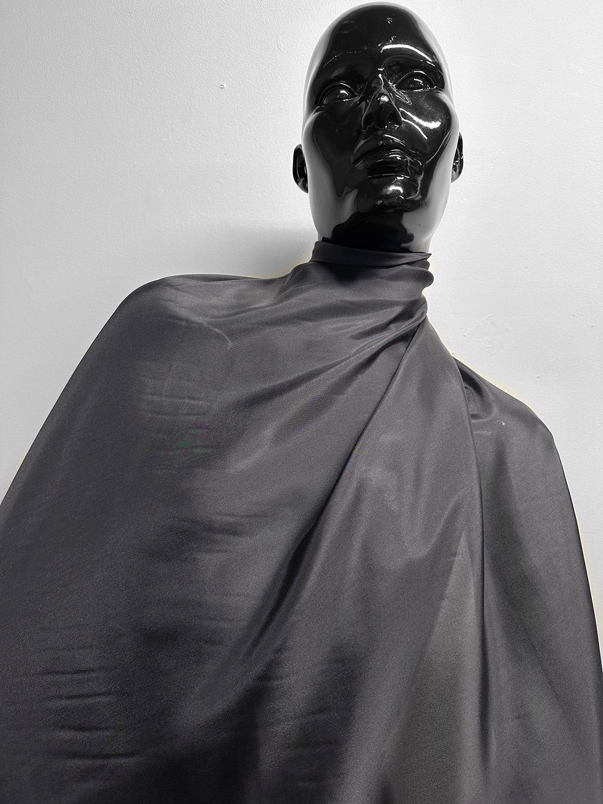 Silk Habotai Wide Pewter - L'Etoffe Fabrics LLC