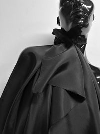 Silk Heavy Black Habotai - L'Etoffe Fabrics LLC