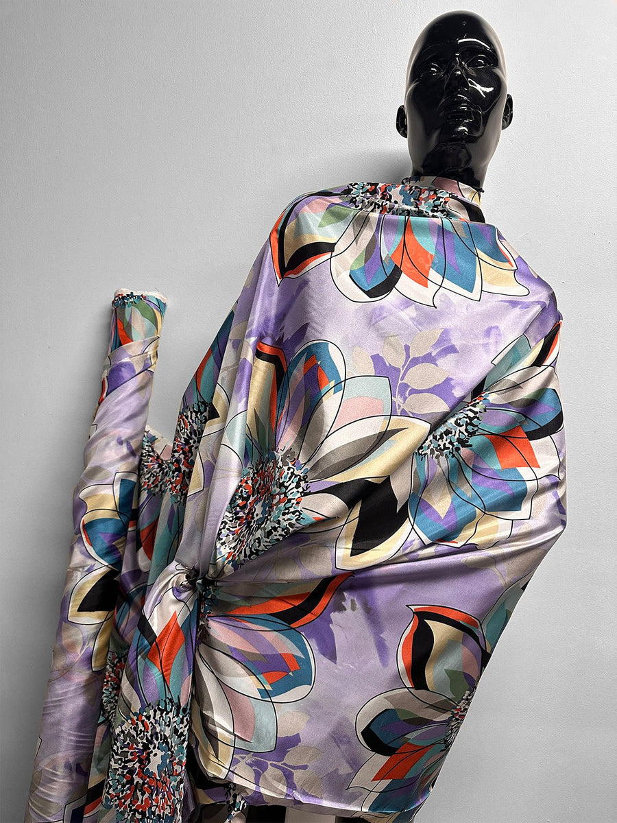 Silk Mammouth Sunflower Print - L'Etoffe Fabrics LLC