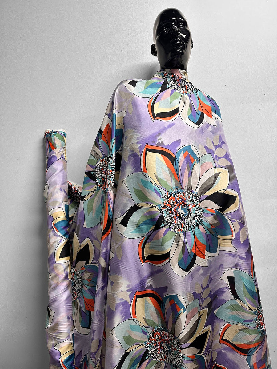 Silk Mammouth Sunflower Print - L'Etoffe Fabrics LLC