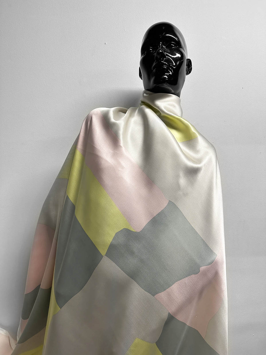 Silk Pastel Charmeuse Print - L'Etoffe Fabrics LLC