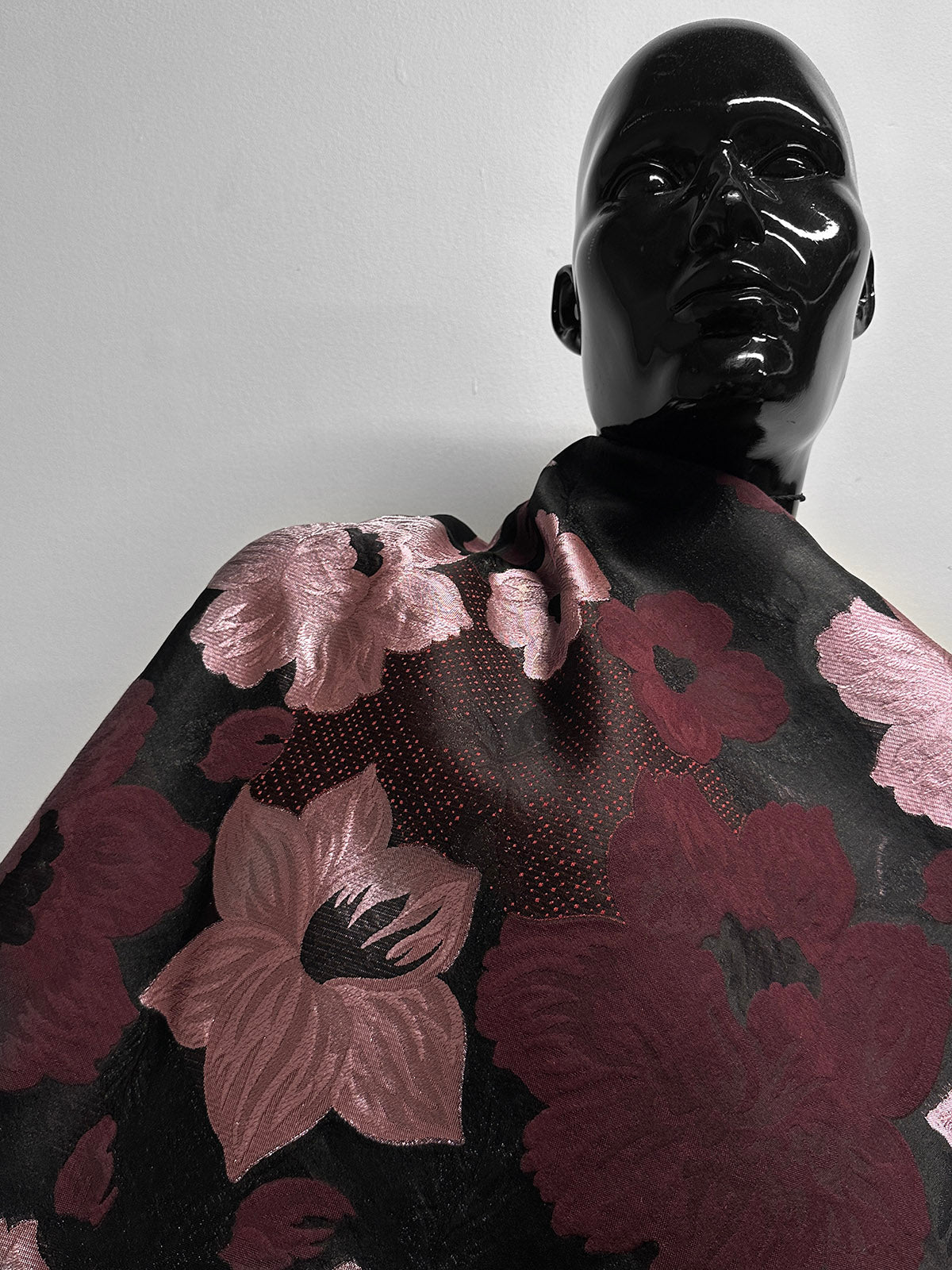 Silk Rose Meditation Light Jacquard Brocade - L'Etoffe Fabrics LLC