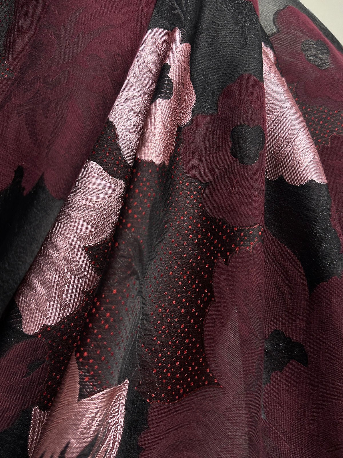 Silk Rose Meditation Light Jacquard Brocade - L'Etoffe Fabrics LLC