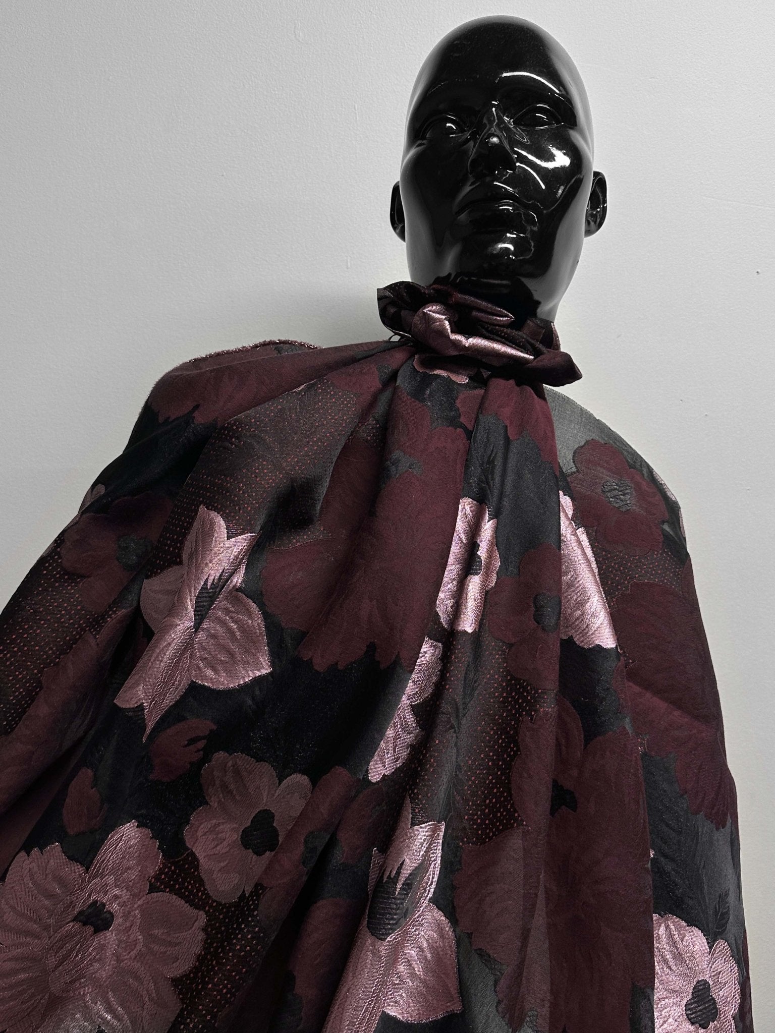 Silk Rose Meditation Light Jacquard Brocade - L'Etoffe Fabrics LLC